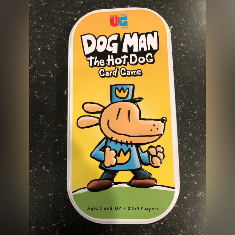 Dog Man the Hotdog card game; five years old and up; 2-4 players